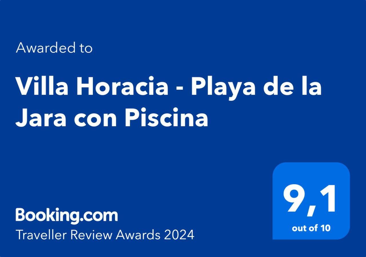 Villa Horacia - Playa De La Jara Con Piscina ซันลูการ์เดบาร์ราเมดา ภายนอก รูปภาพ